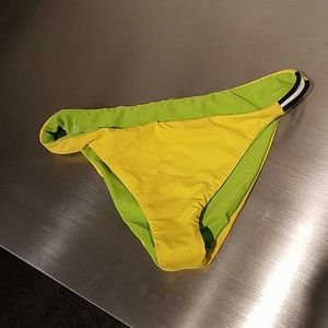 New Basta Bikini bottoms Reversible Yellow Green